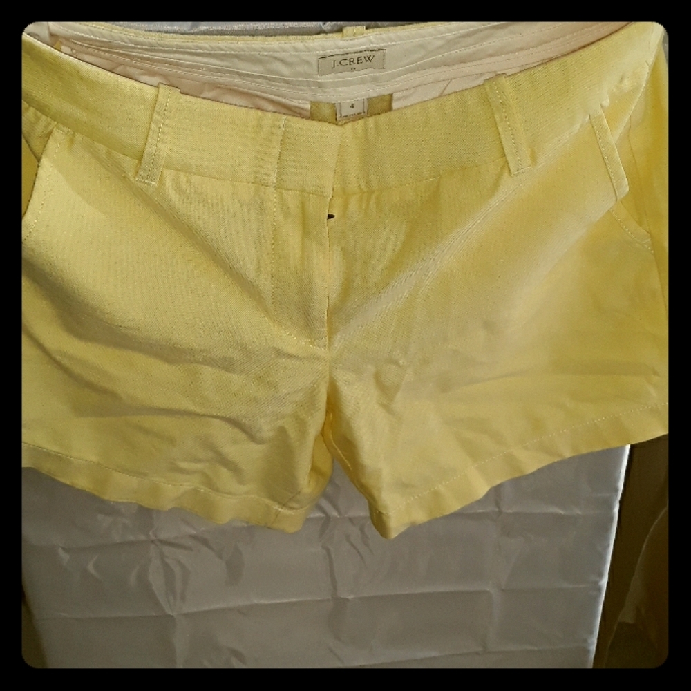 J.CREW YELLOW SHORTS